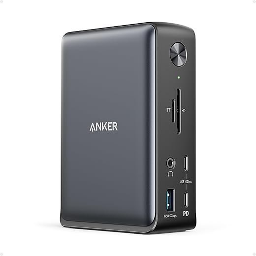 Anker Laptop Docking Station, 13-in-1 USB-C Docking Station, Triple Display with 2xHDMI and 1xDP, 10 Gbps USB-C and 5 Gbps USB-A Data, Ethernet, Audio, SD, 85W Charging for Dell, HP, Lenovo and More |  OFF – Only 139.99