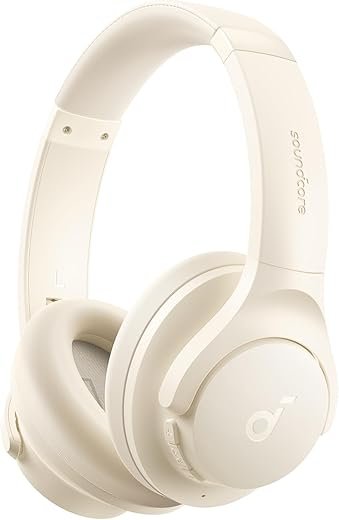 Soundcore by Anker Q20i Hybrid Active Noise Cancelling Headphones, Wireless Over-Ear Bluetooth, 40H Long ANC Playtime, Hi-Res Audio, Big Bass, Customize via an App, Transparency Mode (White) |  OFF – Only 39.98
