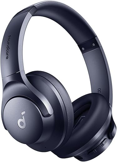Soundcore by Anker Q20i Hybrid Active Noise Cancelling Headphones, Wireless Over-Ear Bluetooth, 40H Long ANC Playtime, Hi-Res Audio, Big Bass, Customize via an App, Transparency Mode |  OFF – Only 44.99