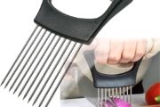 Stainless Steel Onion Holder for Slicing,Onion Slicer Holder,Onion Cutter for Slicing of Onions,Tomatoes,Avocados,Eggs and Other Vegetables,KItchen Utensils |  OFF – Only 4.97